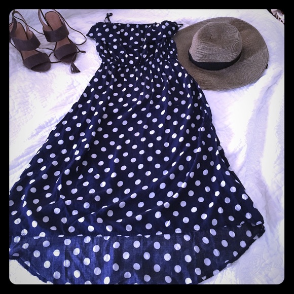 Xhilaration Dresses & Skirts - Retro polka dot high low dress sz small